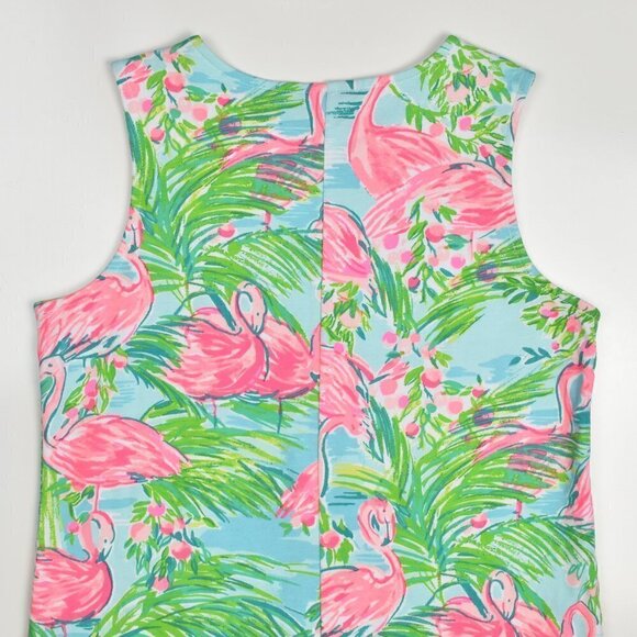 Lilly Pulitzer Floridita Flamingo Mini Harper Shift Dress L 8-10 - Picture 3 of 7